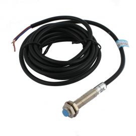 Индуктивный экранированный датчик INNOCONT M8x1, L=49 мм, зона срабатывания 1 мм, -25 +60 С, 12…24 VDC, IP65, выход: PNP NO, макс. ток 200 мА, кабель 2 м SL-8P1C 