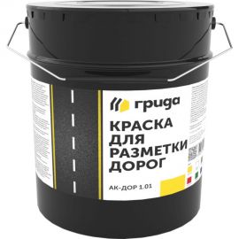 Краска Грида АК-Дор 1.01 для разметки дорог зеленая 30 кг 1/22 209846 