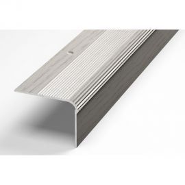 Порог угловой алюминиевый декоративный (54х41,8 мм, 1,8 м, Дуб арктик) ЛУКА УТ000006249 