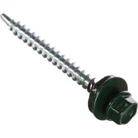 Кровельный саморез Саморезик 4,8х38 RAL6005 зеленый мох 250шт SKRAL6005-4,8х38-250 