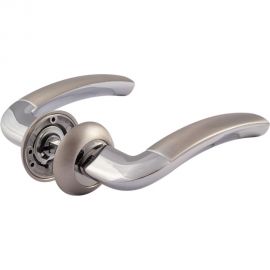Дверная ручка НОРА-М 23А AL мат.хром/хром 16049 