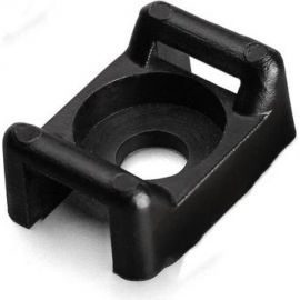 Монтажная площадка под винт Экопласт ПМО 15х10 мм, черная 47226BL 