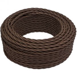 Провод Bironi 2x1,5, коричневый, матовый, 10 метров B1-424-72-10 