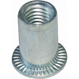 Заклепка-гайка ЦКИ М4, плоск., рифл., Ст. Ц, BRALO, 50 шт. 68124 