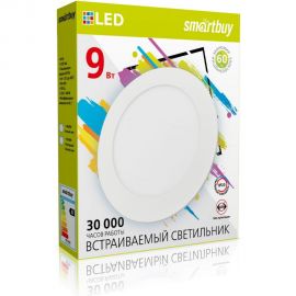 Встраиваемый светильник Smartbuy LED DL 9w, 6500K, IP20 SBL-DL-9-65K 