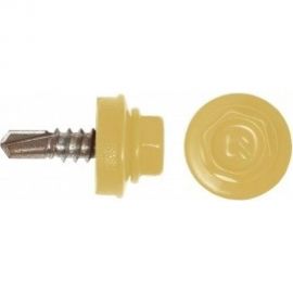 Кровельный саморез КРЕП-КОМП 4,8x19 RAL1018, желтый, Kn KENNER, 300 шт. ск48191018ф 