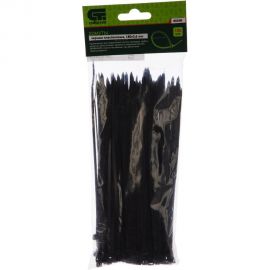 Хомуты СИБРТЕХ 180x3, 6 мм, пластиковые, черные, 100 шт. 45550 