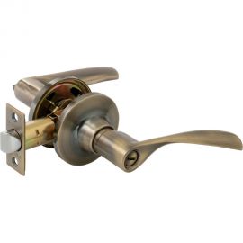 Ручка-защёлка VETTORE a8023 bk ab, поворотник-заглушка, бронза 20129 