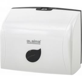 Диспенсер для полотенец LAIMA PROFESSIONAL ECO система H3, V-сложения, белый, ABS-пластик 606548 