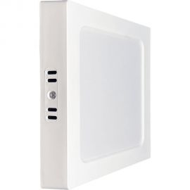 Светодиодный накладной светильник truEnergy квадрат 20w 4000k 1600lm 230x230мм белый пластик 10110 