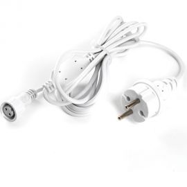 Сетевой шнур для гирлянд FERON 3м, 2x0,5мм2, IP44 белый, DM403 48189 