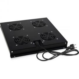 Вентиляторный модуль Cabeus с 4-я вентиляторами для установки в серверные шкафы серии ND-SC, цвет черный (RAL 9004) TRAY-SC-120-BK 