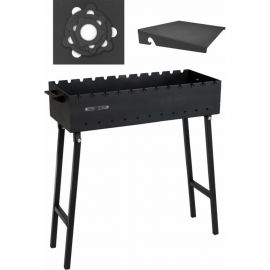 Складной мангал 3 мм, 750 + полка + подказанник Unikit UN-МСК9 
