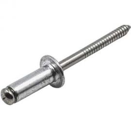 Вытяжная заклепка со стандартным бортиком KREPFIELD 4,8x10 мм, ART 9052, алюминий/А2, 100 шт. 9052ЗАКЛЕПКА4,8Х10-100 