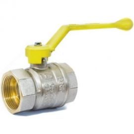 Шаровой кран LD Pride латунь никель газ Ду20 Ру40 ВР полнопроходной рычаг 007-8024 537161 