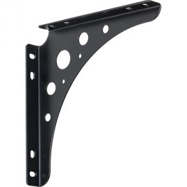 Кронштейн VORMANN Delta-Line 200х200х24 мм, оцинкованный, цвет: черный, 95 кг 00146 200 S 