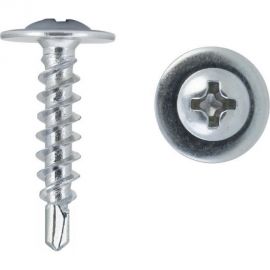 Саморез Rizzel ПШС 4,2x19 (1000шт) цинк (короб) 439650 