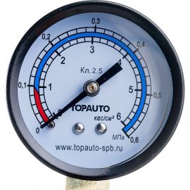 Манометр для ножного насоса ИЗМЕРИТ 6 атм TopAuto 14409 