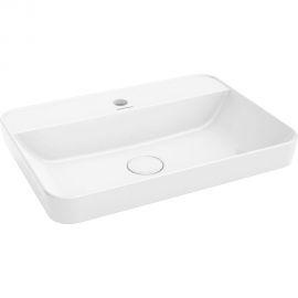 Раковина KERAMA MARAZZI PLAZA встраиваемая сверху 55, белая глянцевая PLR.wbi.55.1 