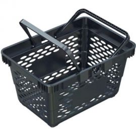 Покупательская корзина ООО Комус EVR_CLASSIC пластик, с 2-мя пластиковыми ручками, 20 л, черный 1715105 