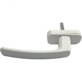 Оконная ручка СКОБЯНОЙ для ПВХ, белый 002380 