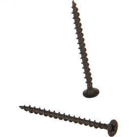 Саморезы черные по гипроку к дереву (100 штук, 3.5 х 55) Хортъ 22055-0 