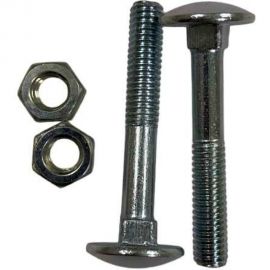 Мебельный оцинкованный болт с гайкой Локри DIN 603 М8x70, 4 шт. 80112 