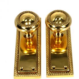 Комлект ручек Левша L.Baskerville Georgian cyl 150 mm, LB-623, золото У2-1709.З 