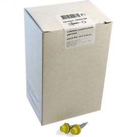 Кровельный саморез крепежная техника желтый цинк RAL 1018, 4.8х29 мм, 250 шт 420222 БК 