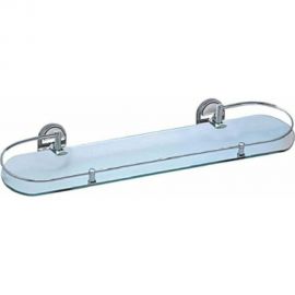 Подвесная полка для ванной HAIBA матовое стекло, хромированная HB1907-1 