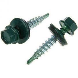 Кровельный саморез крепежная техника зеленая 250 шт 420234 БК 