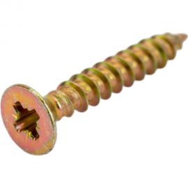 Саморез Мир крепежа DIN 7962, 3,0x20 мм, Pozi, желтый цинк, 1000 шт. Т0000004144 