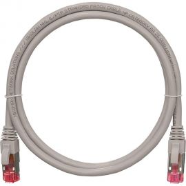 Шнур NIKOMAX, S/FTP 4 пары, категория 6a, 7х0,165 мм, серый, 0,15 м NMC-PC4SA55B-001-C-GY 
