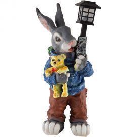 Садовая фигурка Park Заяц с фонарем Н-58 см 169340 