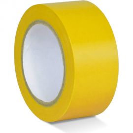 Лента для разметки самоклеящаяся Vell длина 33 м, ширина 50 мм, желтая, 0,15 мм, ПВХ (Standart) 301583 