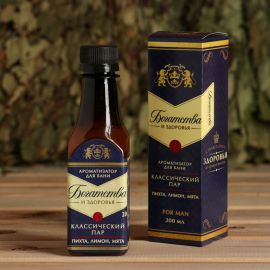 Ароматизатор во флаконе виски Банная забава Богатства и здоровья, пихта, лимон, мята 5179762 