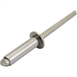 Вытяжная нержавеющая заклепка со стандартным бортиком KREPFIELD 5x18 мм, ART 9052, А2, 100 шт. 9052ЗАКЛЕПКА5Х18А2-100 