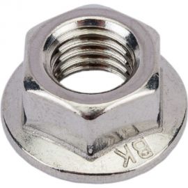 Гайка KREPFIELD нержавеющая, М10, DIN 6923, А2, с зазубринами шестигранная с фланцем 100 шт. в упак. 6923А2ГАЙКАМ10-100 