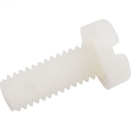 Винт с цилиндрической головкой со шлицем DINFIX DIN 84, полиамид (пластик), M4x10, 10 шт. 00-00001491 