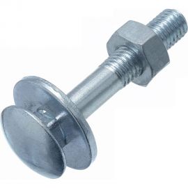 Болт Стройметиз М10х70 DIN 603 с гайкой DIN 934 и шайбой DIN 9021, цинк уп. 2 шт. 3180311 