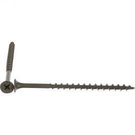 Саморез Качественный Крепеж 4,2х70 потай, крупная резьба, оксид 360 шт 1000375 КЧ 