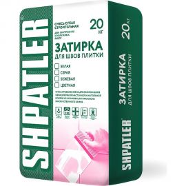 Затирка для плитки Шпатлер черная, 20 кг Ш00028 