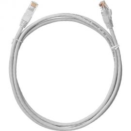 Коммутационный шнур U/UTP 4 пары, Кат.5е Класс D, 100МГц, 2хRJ45/8P8C, T568B, литой, многожильный, PVC нг B, серый, 2м, 10шт NETLAN EC-PC4UD55B-020-GY-10 