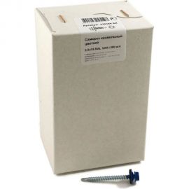 Кровельный саморез, синий Крепежная техника 5,5х19 RAL 5005 300шт 420386 БК 