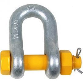 Такелажная прямая скоба со шплинтом HAKLIFT грузоподъемность 13,5 т SAK135SLBP 