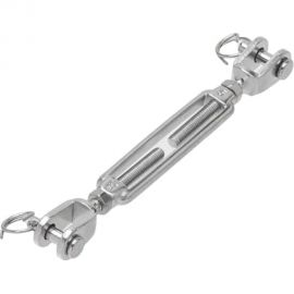 Нержавеющий талреп KREPFIELD М8, ART 8339, А4, вилка-вилка, открытый, 2 шт. 8339А4ТАЛРЕП8ММ-2 