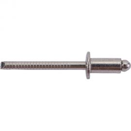 Вытяжная нержавеющая заклепка со стандартным бортиком KREPFIELD 5x10 мм, ART 9052, А2, 20 шт. 9052ЗАКЛЕПКА5Х10А2-20 