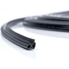 Уплотнитель для окон и дверей KOMFORT москитные системы rehau 4952 ПВХ, усиленный, серый, тэп 10 м УПЛ0512 