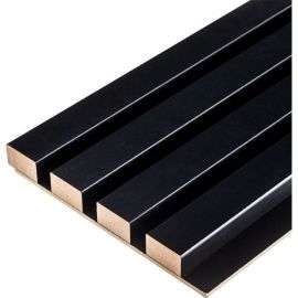 Панель мдф 3d лайн модерн GRACE 165x2750 мм l04 черный УТ000076769 