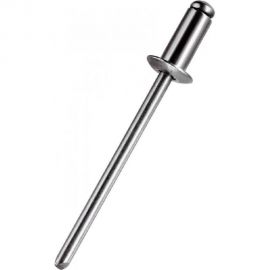 Вытяжная заклепка Мир крепежа DIN 7337, стандартный борт, 4x12 А2 (250 шт) Т0000007260 